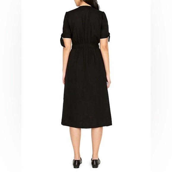 Buffalo Mariposa Tied V-Neck Button-Front Midi Dress NWT - Picture 2 of 14